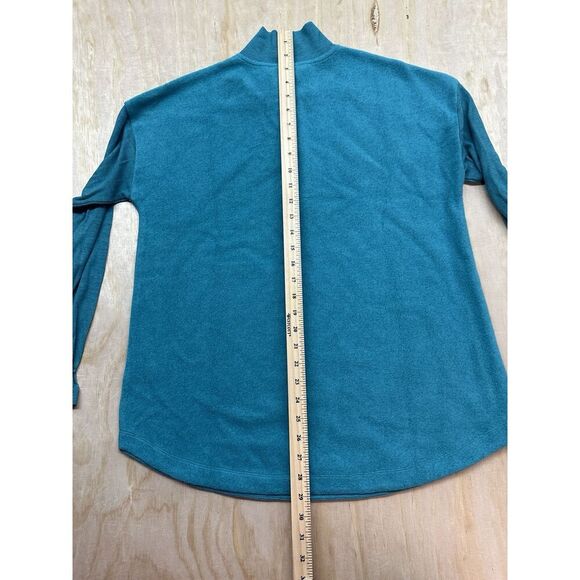 Soft Surroundings Adalyn Pullover 1/4 Zip Harbor Blue NWTs Petite M - Picture 5 of 6